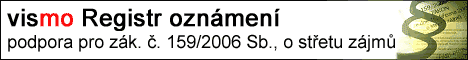 vismo Registr ozn�men� pro podporu z�kona �. 159/2006 Sb., o st�etu z�jm�